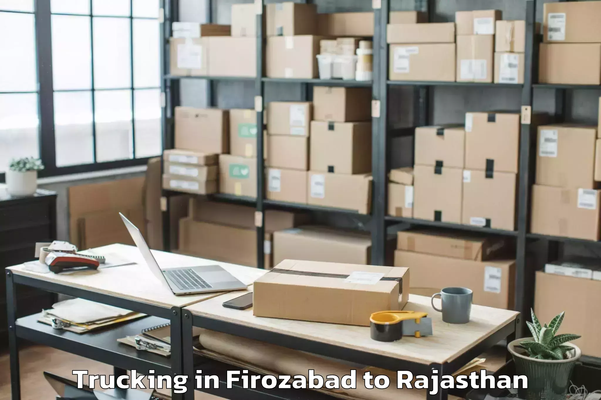 Expert Firozabad to Bhatewar Trucking